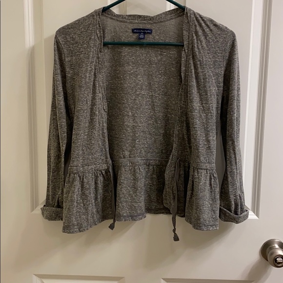 Sweaters - Grey American Eagle Cardigan